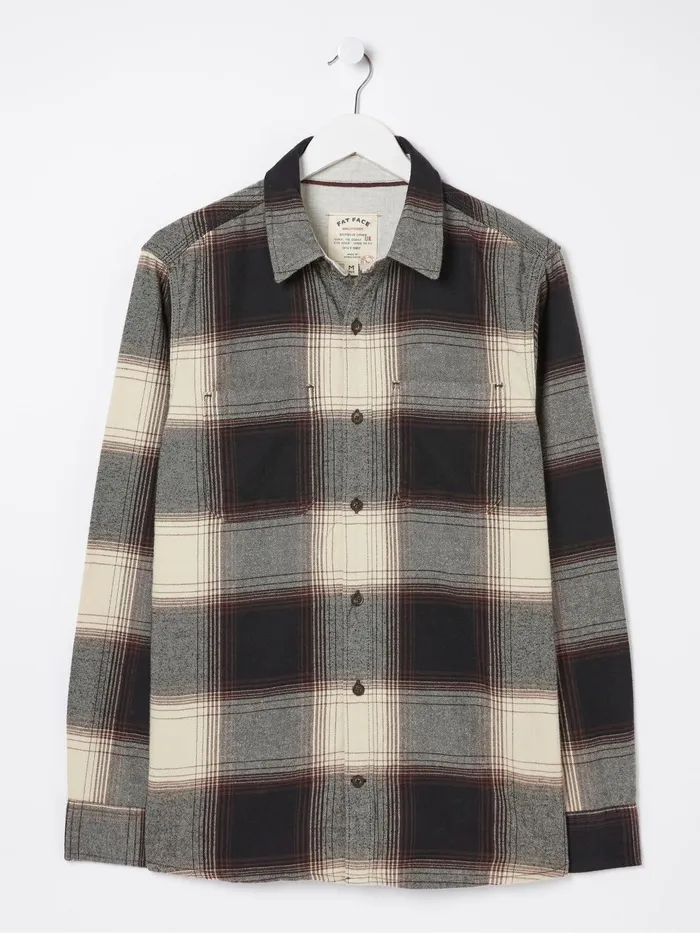 Fat Face Coats and Jackets Black Selby Check Shirt 8211 Men