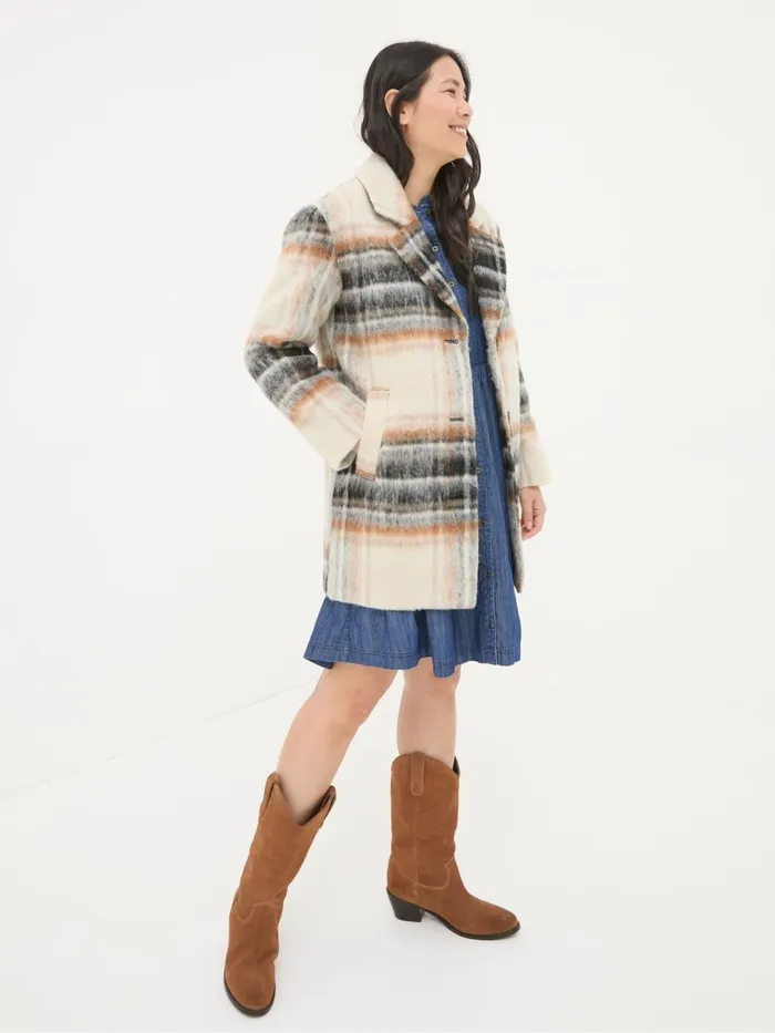 Fat Face Coats and Jackets Brown Marin Wool Blend Coat 8211 Women