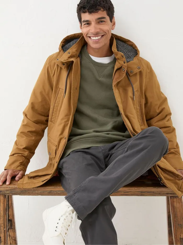 Fat Face Coats and Jackets Brown Parracombe Parka 8211 Men