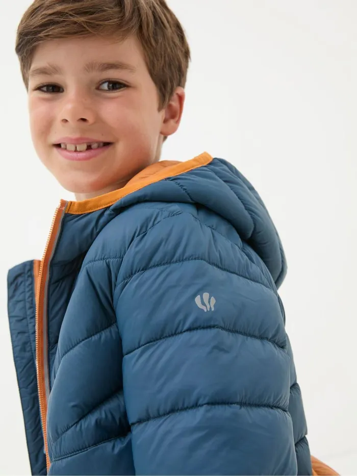 Fat Face Coats and Jackets Harry Blue Hooded Padded Jacket 8211 Kids