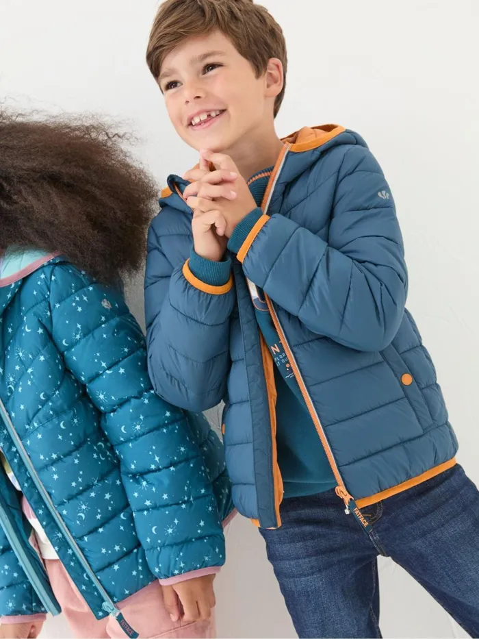 Fat Face Coats and Jackets Harry Blue Hooded Padded Jacket 8211 Kids