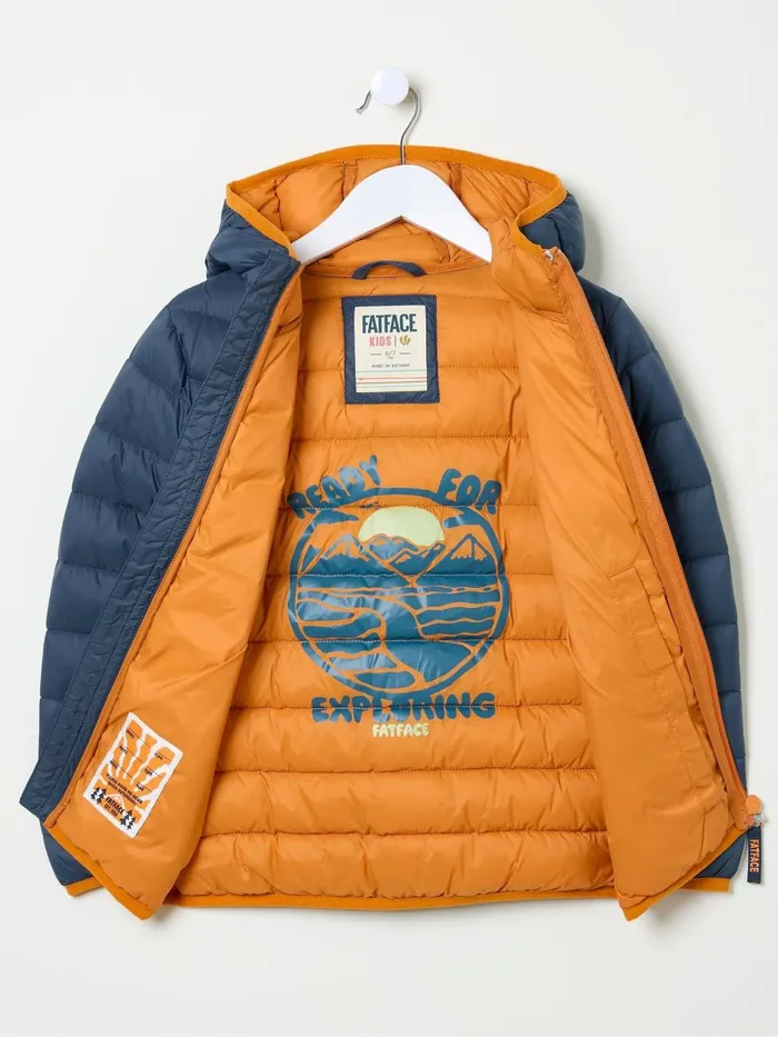 Fat Face Coats and Jackets Harry Blue Hooded Padded Jacket 8211 Kids