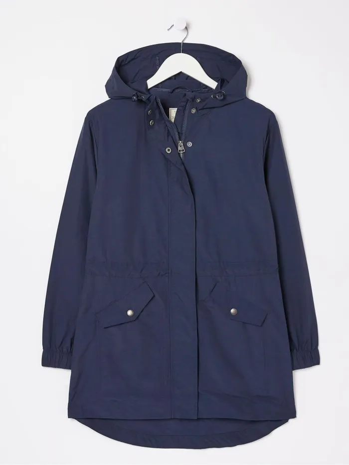 Fat Face Coats and Jackets Lily Blue Lightweight Parka Coat 8211 Women