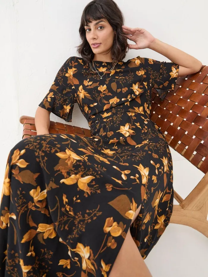 Fat Face Dresses Black Winona Floral Dress 8211 Women Fat Face Dresses Black Winona Floral Dress 8211 Women