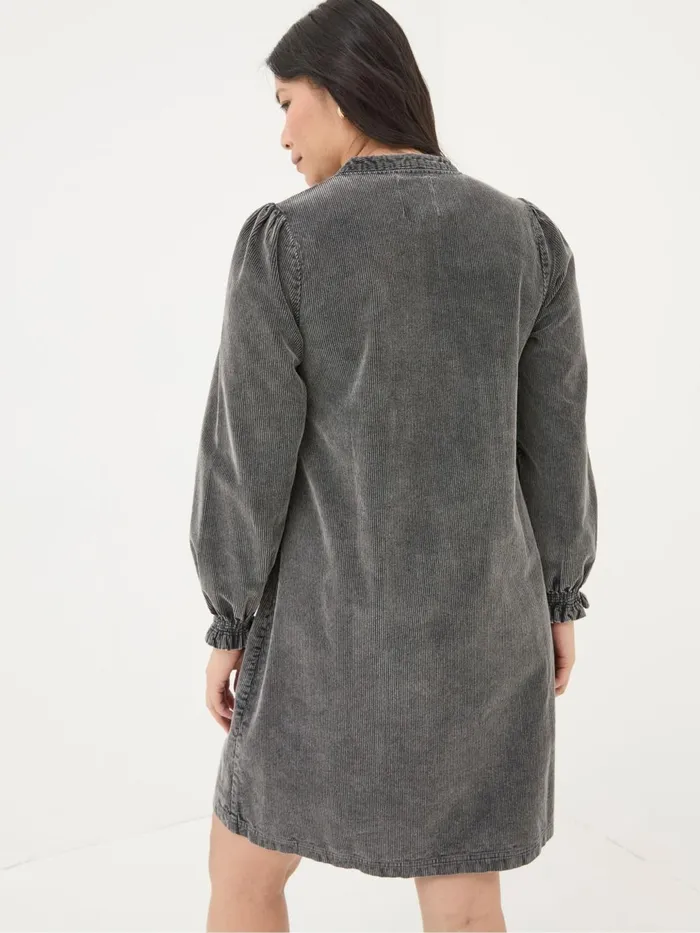 Fat Face Dresses Fran Charcoal Grey Cord Tunic Dress 8211 Women