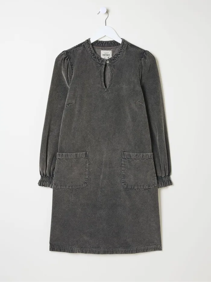 Fat Face Dresses Fran Charcoal Grey Cord Tunic Dress 8211 Women