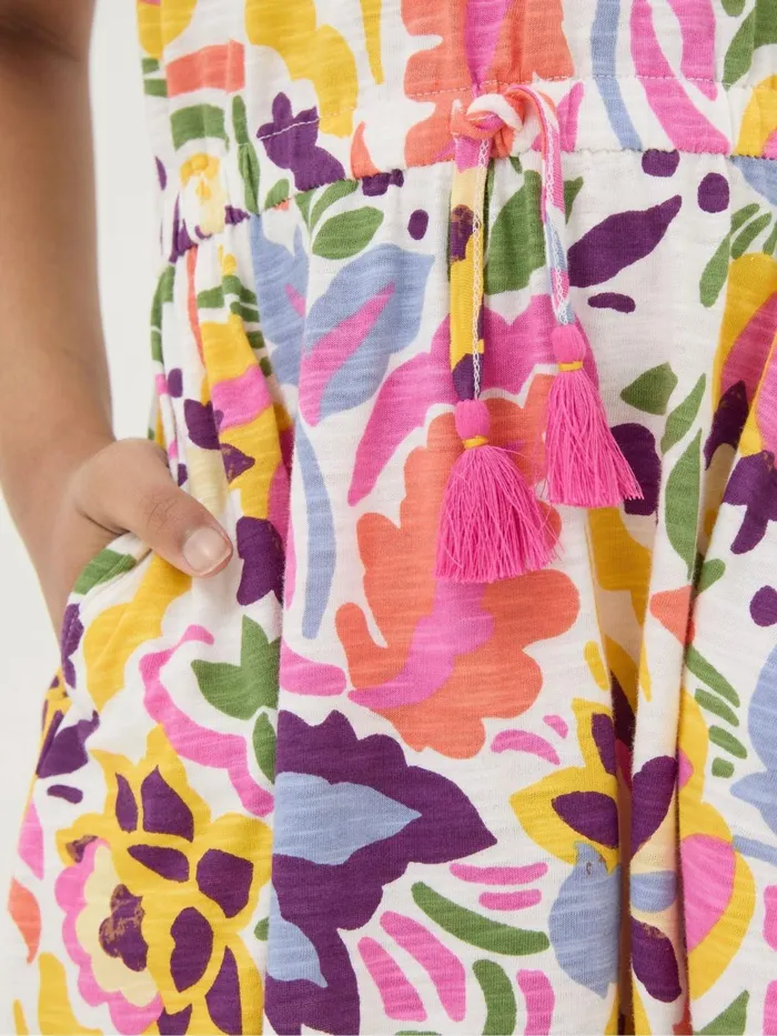 Fat Face Dresses Pink Art Floral Jersey Printed Dress 8211 Kids