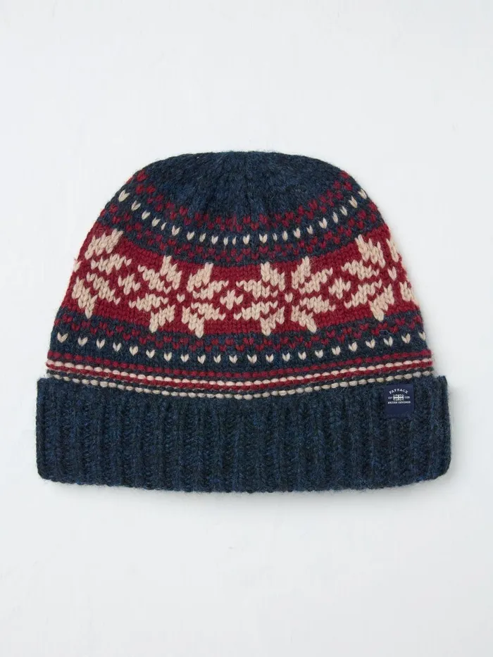 Fat Face Hats Navy Fairisle Pattern Beanie 8211 Men Fat Face Hats Navy Fairisle Pattern Beanie 8211 Men