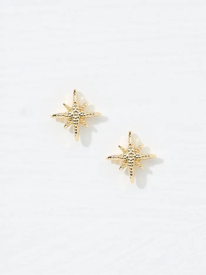 Fat Face Jewellery Gold Tone Textured Stud Earrings 8211 Women