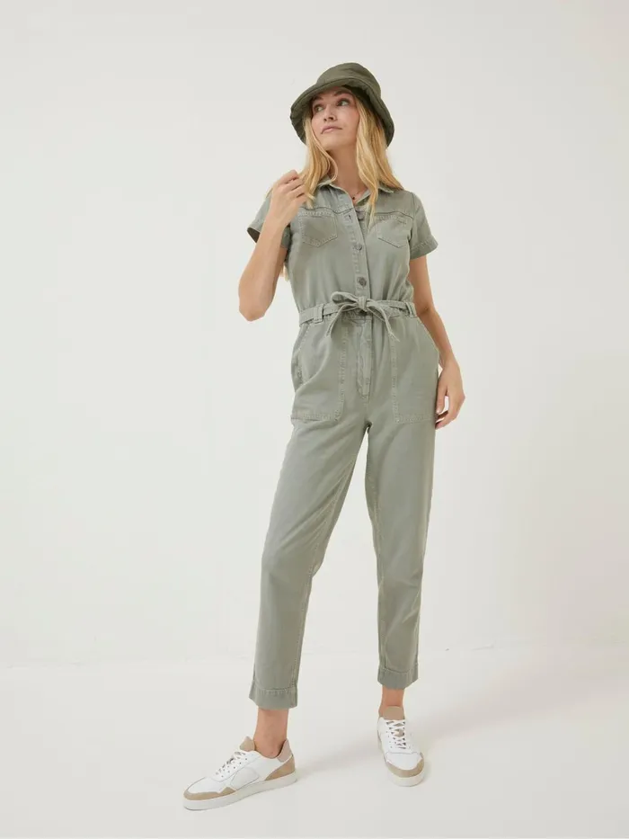 Fat Face Jumpsuits and Playsuits Green Imogen Short Sleeve Boilersuit 8211 Women Fat Face Jumpsuits and Playsuits Green Imogen Short Sleeve Boilersuit 8211 Women