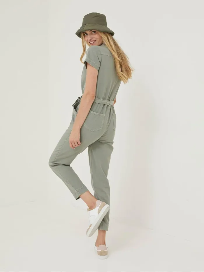 Fat Face Jumpsuits and Playsuits Green Imogen Short Sleeve Boilersuit 8211 Women