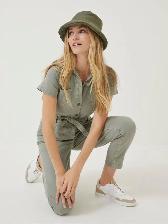 Fat Face Jumpsuits and Playsuits Green Imogen Short Sleeve Boilersuit 8211 Women