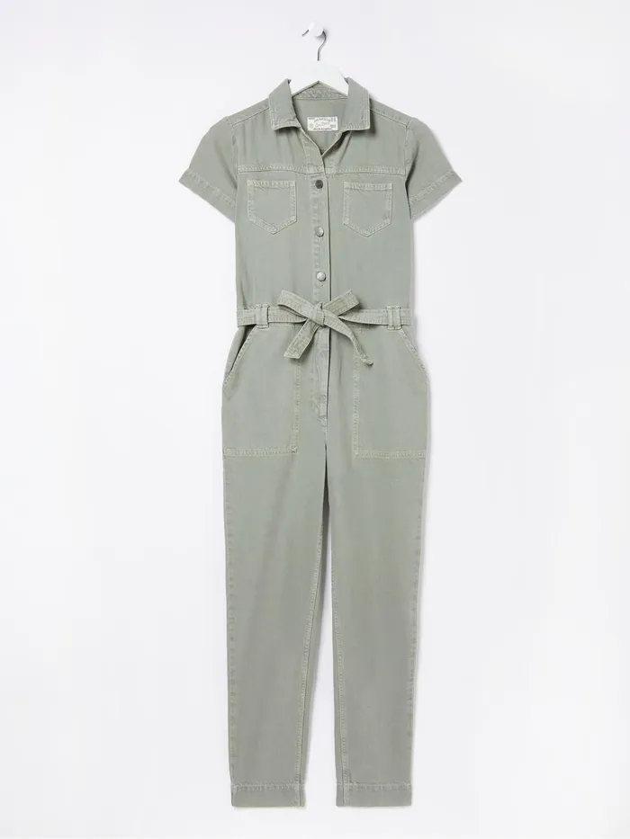 Fat Face Jumpsuits and Playsuits Green Imogen Short Sleeve Boilersuit 8211 Women