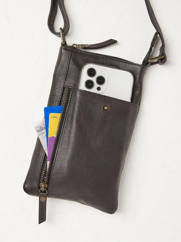 Fat Face Phone Bags Essie Black Multi Zip Phone Bag 8211 Women