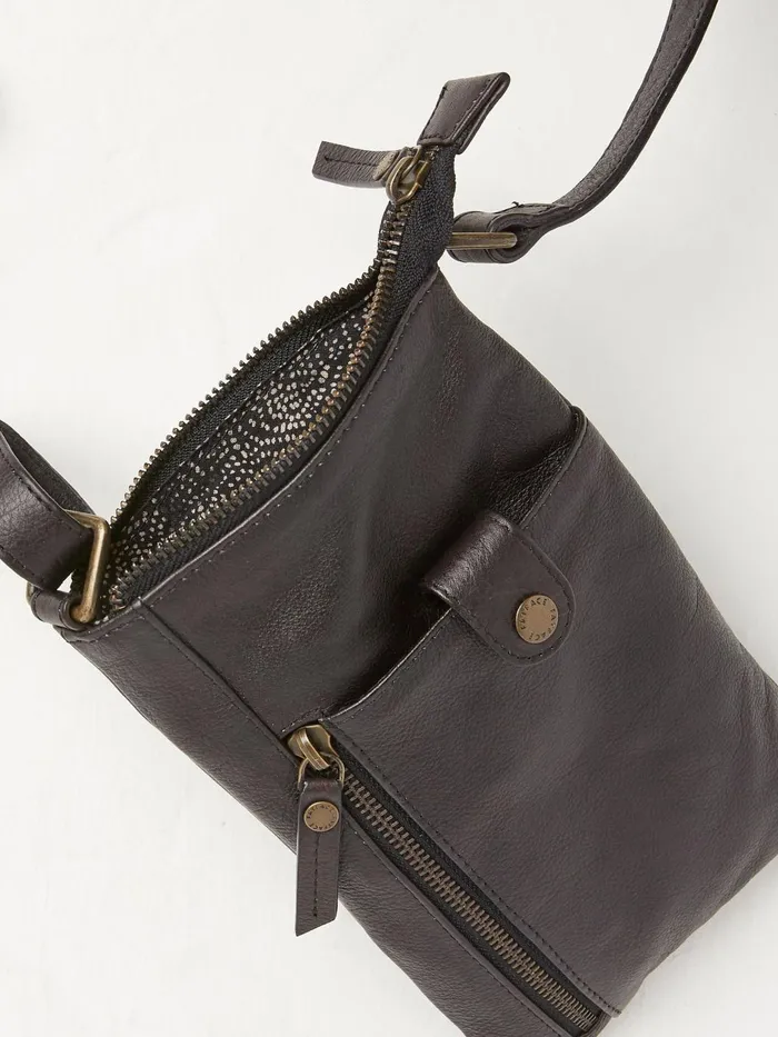 Fat Face Phone Bags Essie Black Multi Zip Phone Bag 8211 Women