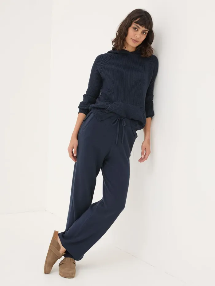 Fat Face Pyjamas and Nightwear Blue Navy Knitted Wide Leg Pyjamas 8211 Women