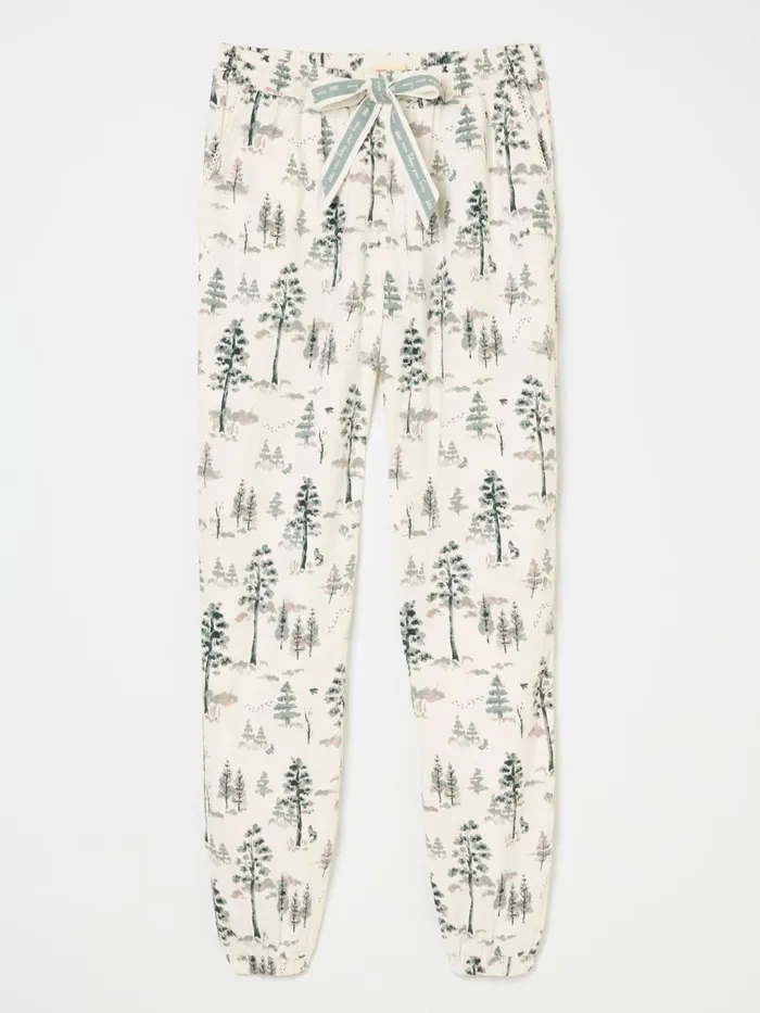 Fat Face Pyjamas and Nightwear Cora Ivory Christmas Tree Pyjama Bottoms 8211 Women