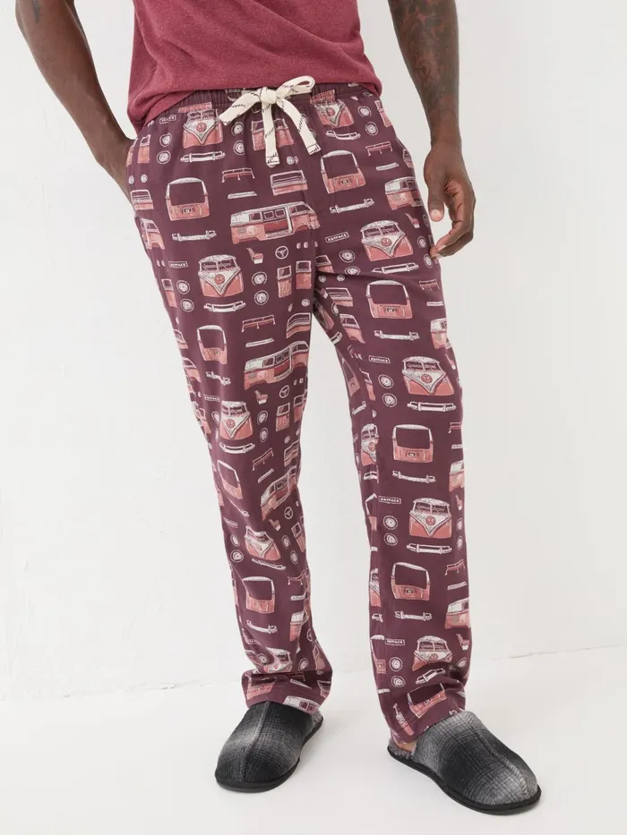 Fat Face Pyjamas and Nightwear Dark Red Vw Print Pyjama Bottoms 8211 Men