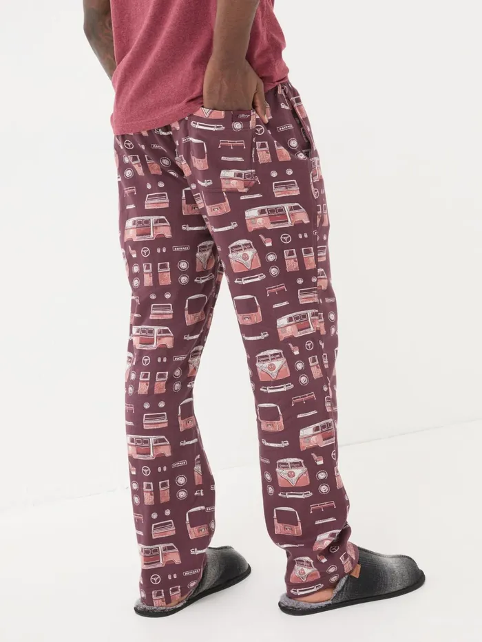 Fat Face Pyjamas and Nightwear Dark Red Vw Print Pyjama Bottoms 8211 Men