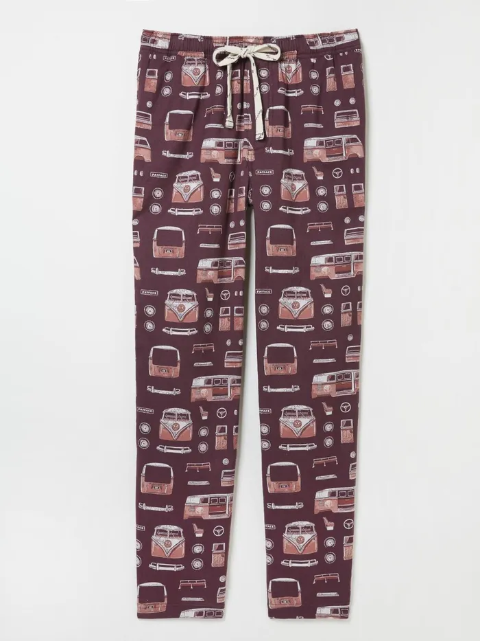 Fat Face Pyjamas and Nightwear Dark Red Vw Print Pyjama Bottoms 8211 Men