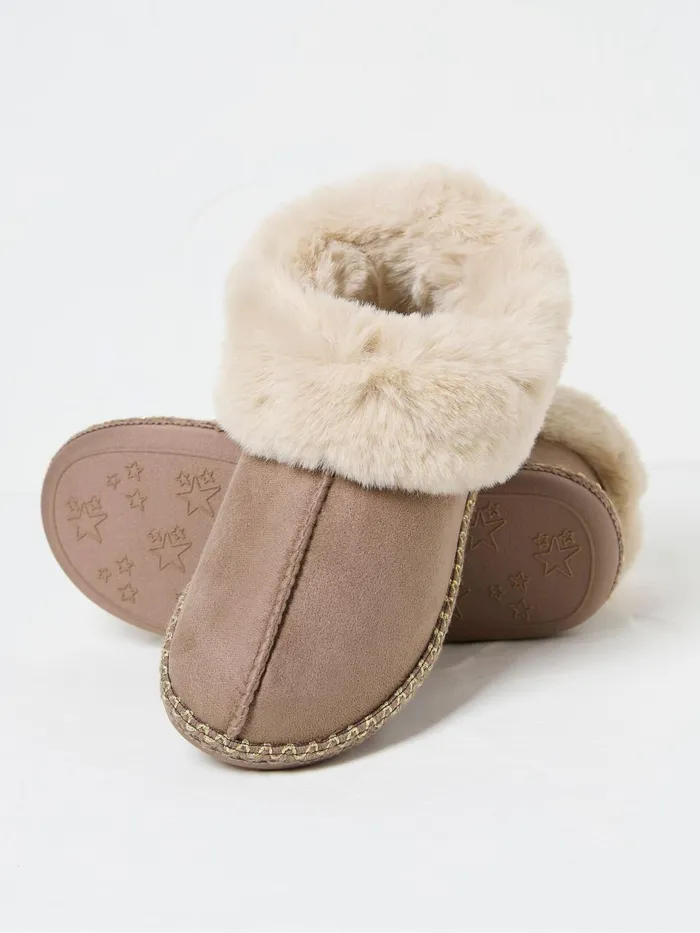 Fat Face Pyjamas and Nightwear Maia Dark Natural Boots Slippers 8211 Women