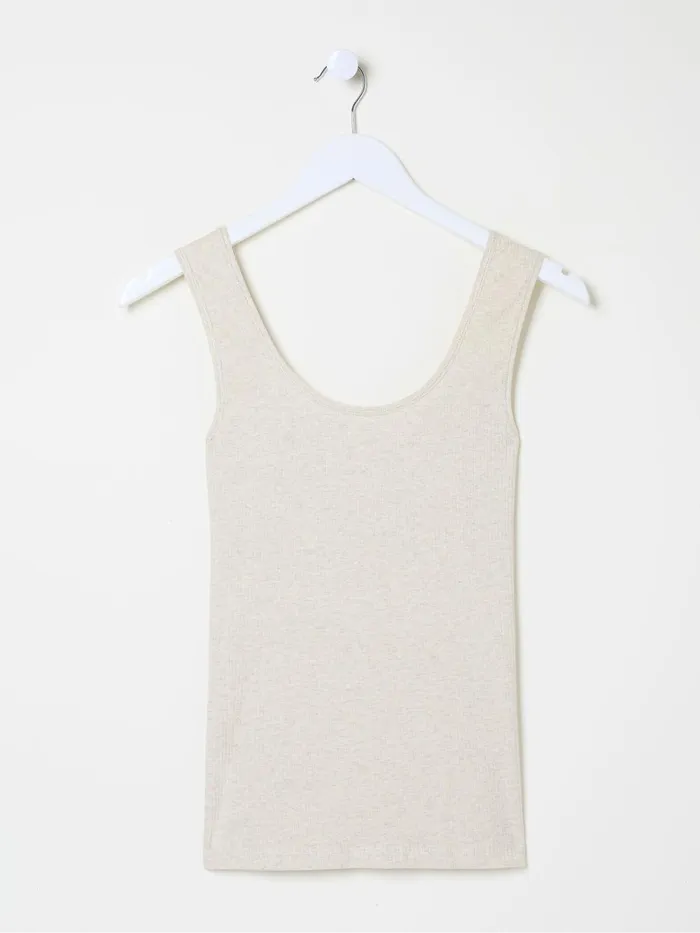Fat Face Pyjamas and Nightwear Natural Rib Lounge Vest 8211 Women