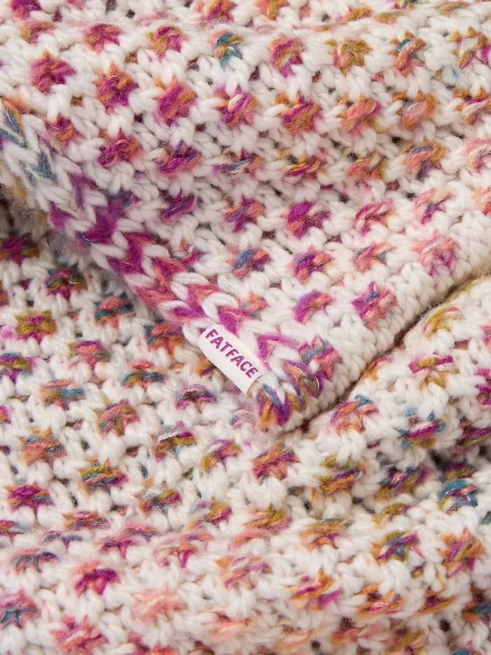 Fat Face Scarves Ivory Spacedye Knit Snood 8211 Women