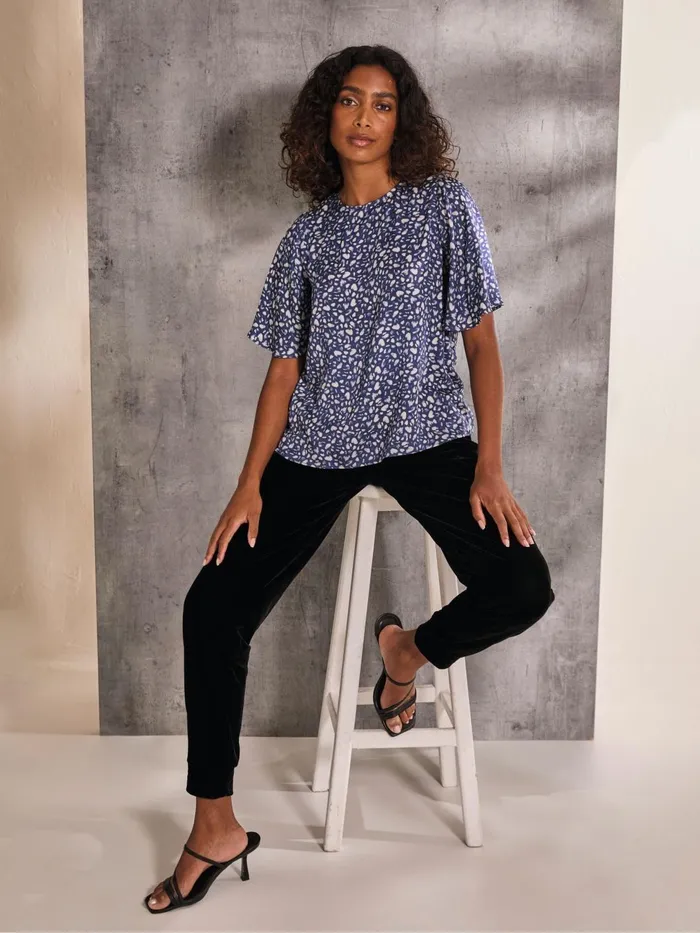 Fat Face Shirts and Blouses Alba Blue Mark Make Top 8211 Women