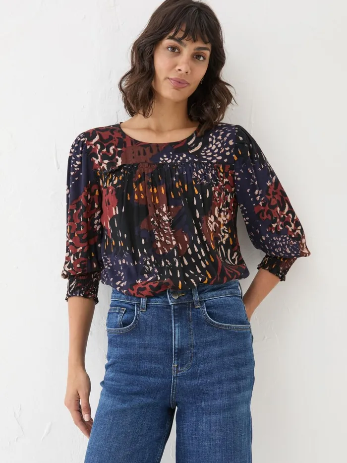 Fat Face Shirts and Blouses Multi Shelly Animal Blouse 8211 Women