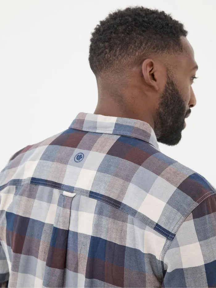 Fat Face Shirts Blue Long Sleeve Buffalo Check Shirt 8211 Men