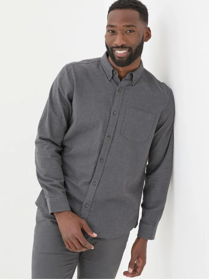 Fat Face Shirts Dark Grey Tadlow Puppytooth Shirt 8211 Men