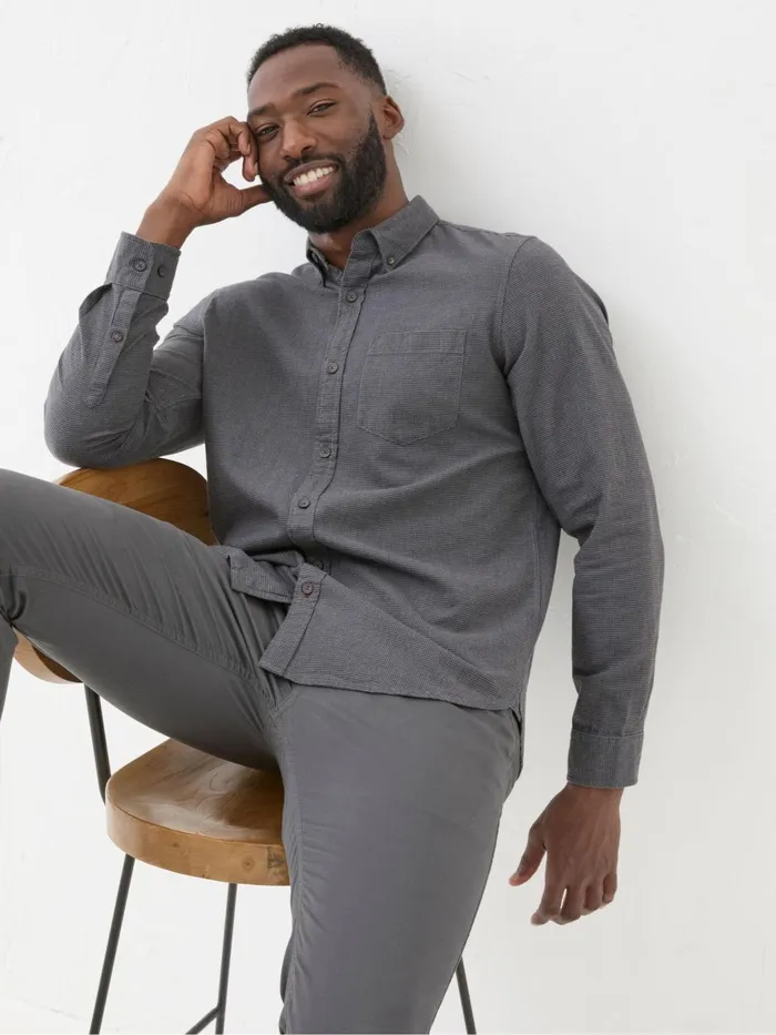 Fat Face Shirts Dark Grey Tadlow Puppytooth Shirt 8211 Men