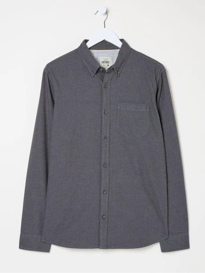 Fat Face Shirts Dark Grey Tadlow Puppytooth Shirt 8211 Men