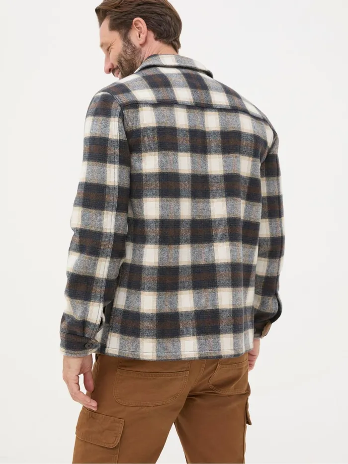 Fat Face Shirts Milton Dark Brown Check Overshirt 8211 Men