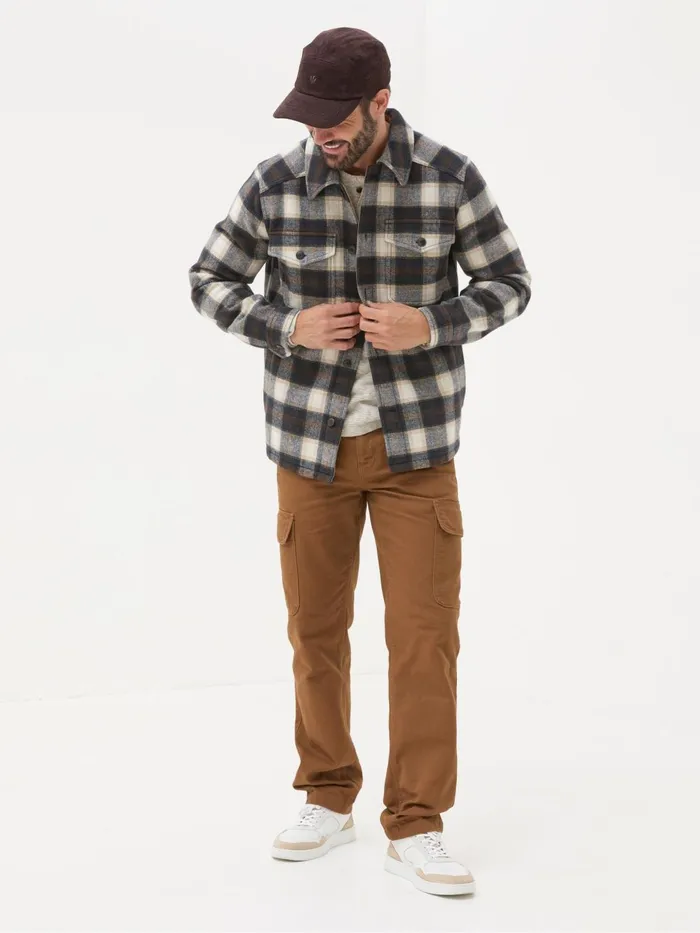 Fat Face Shirts Milton Dark Brown Check Overshirt 8211 Men