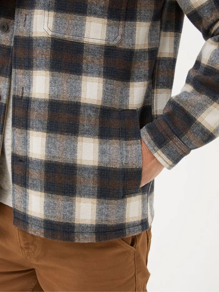 Fat Face Shirts Milton Dark Brown Check Overshirt 8211 Men