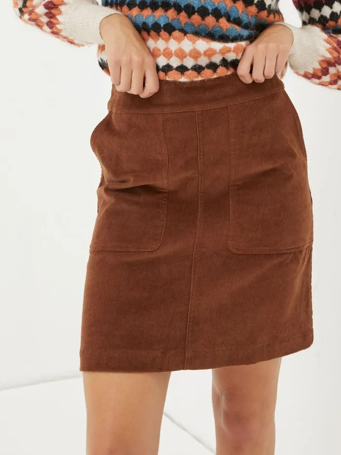 Fat Face Skirts Brown Eliza Cord Skirt 8211 Women