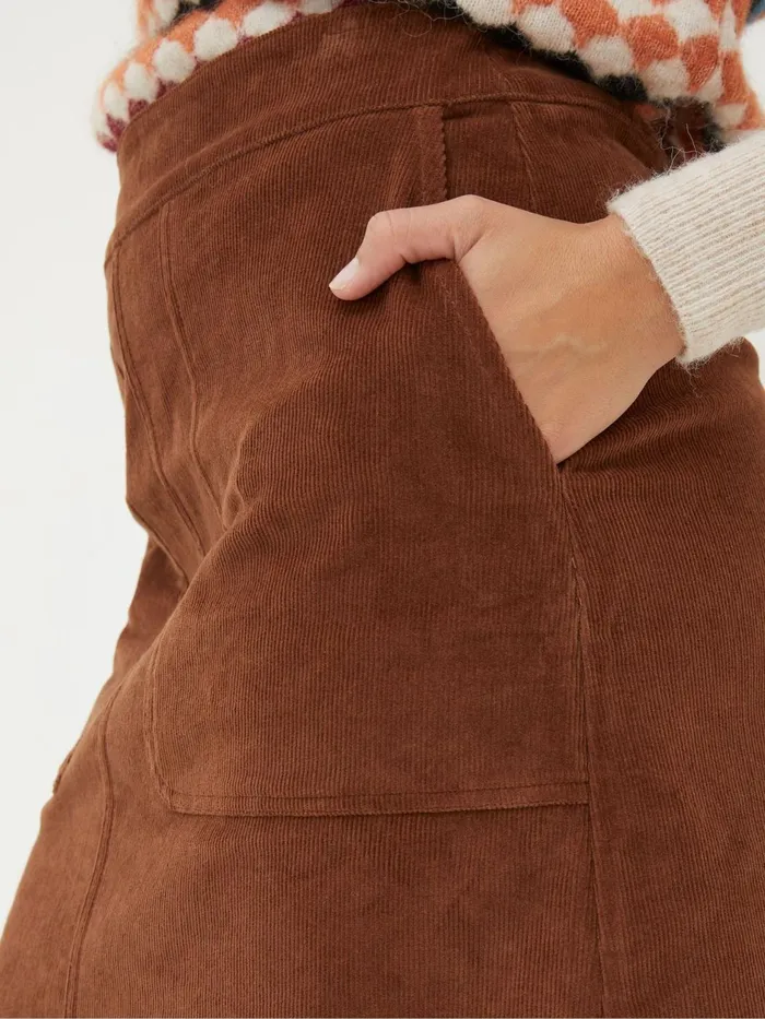 Fat Face Skirts Brown Eliza Cord Skirt 8211 Women