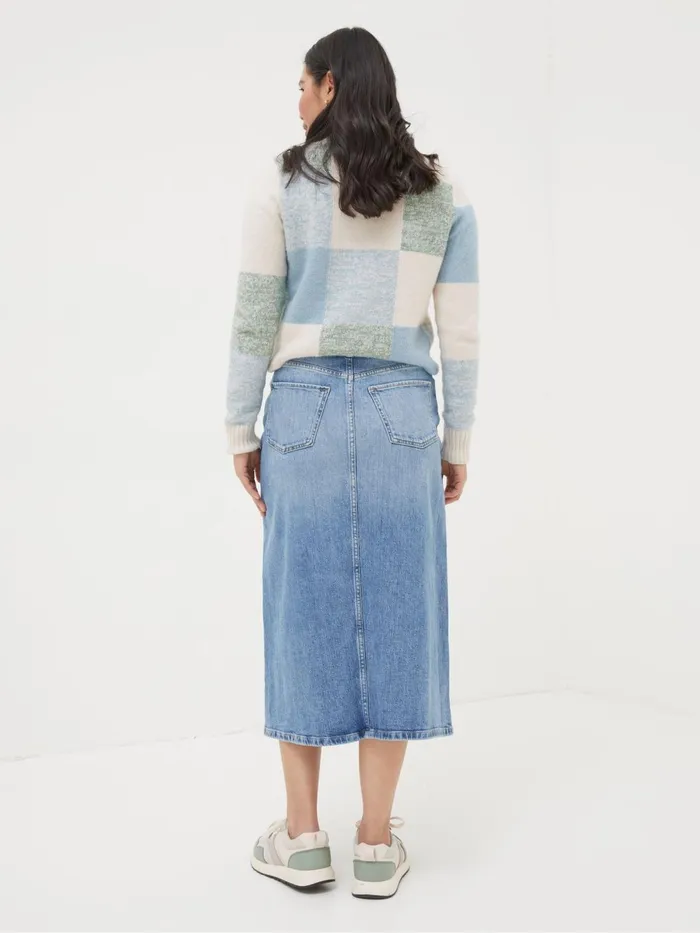 Fat Face Skirts Carla Blue Denim Midi Skirt 8211 Women