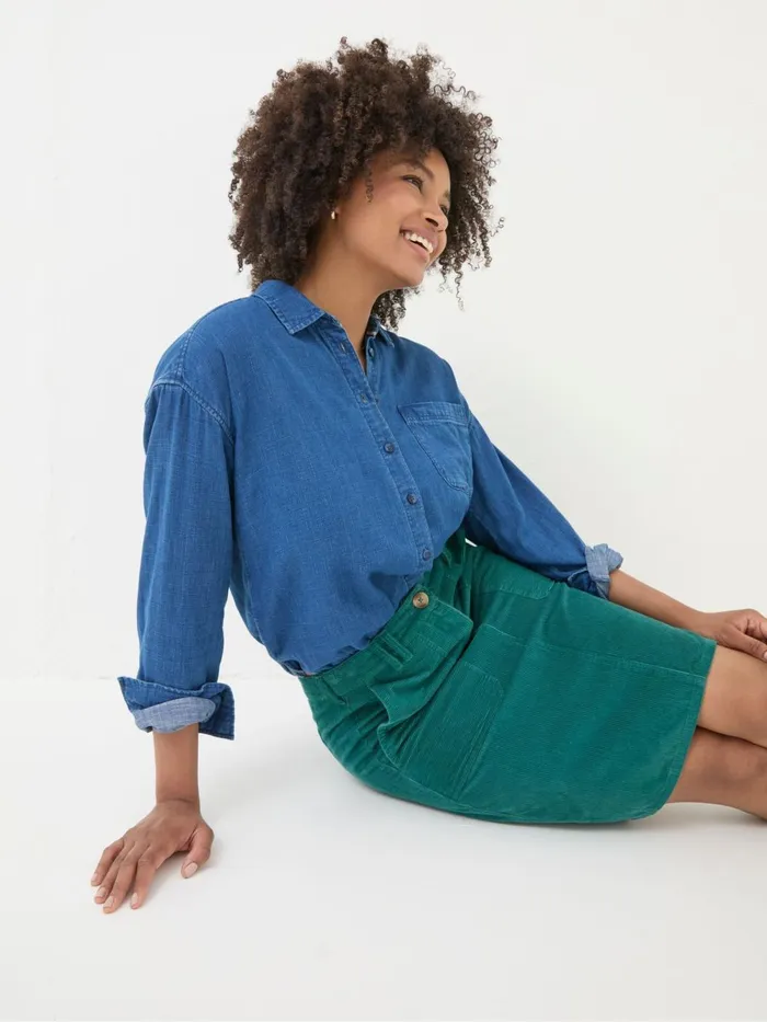 Fat Face Skirts Chesil Green Cord Skirt 8211 Women