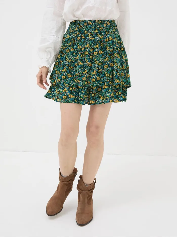 Fat Face Skirts Green Spring Floral Skirt 8211 Women