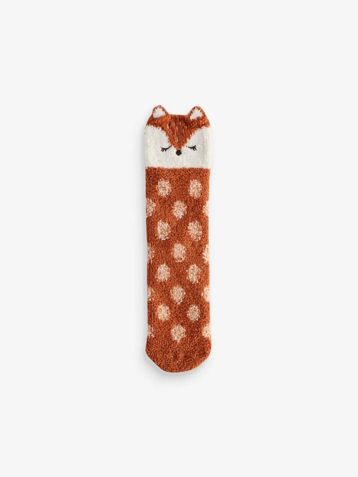 Fat Face Socks and Tights Orange Fox Socks In Box 8211 Women