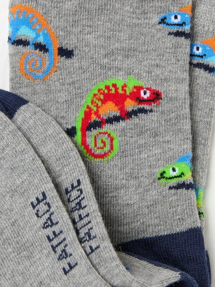 Fat Face Socks Grey Chameleon Socks 1 Pack 8211 Kids Fat Face Socks Grey Chameleon Socks 1 Pack 8211 Kids