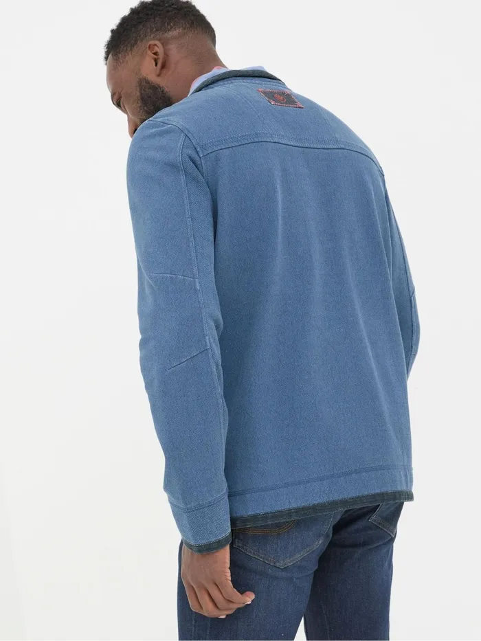 Fat Face Sweatshirts and Hoodies Airlie Blue Panel Sweatshirt 8211 Men