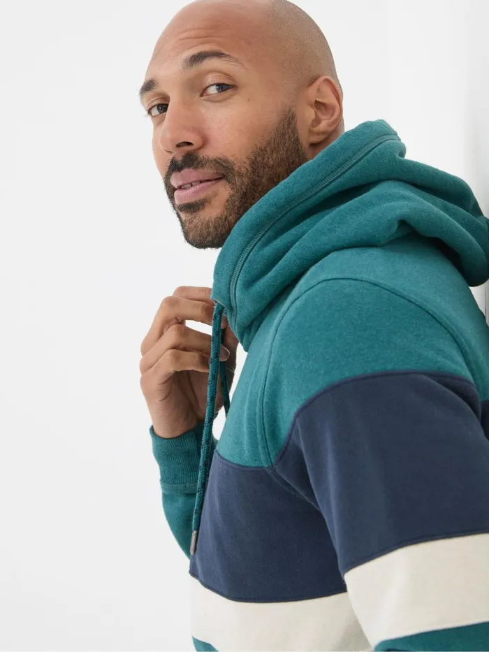 Fat Face Sweatshirts and Hoodies Brooke Green Overhead Hoodie 8211 Men