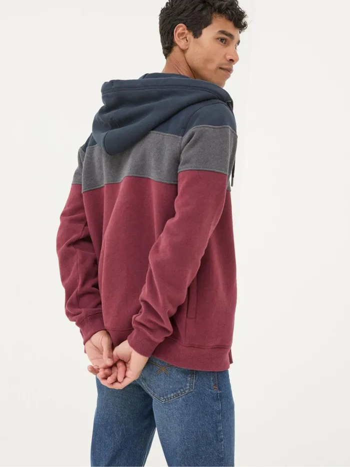 Fat Face Sweatshirts and Hoodies Brooke Plum Purple Zip Through Hoodie 8211 Men