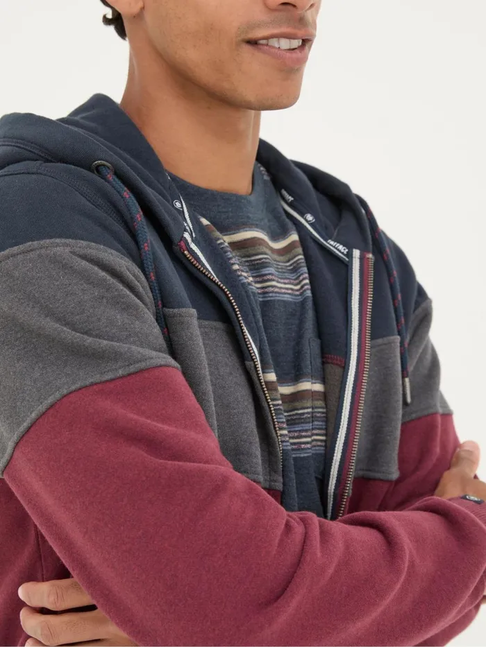 Fat Face Sweatshirts and Hoodies Brooke Plum Purple Zip Through Hoodie 8211 Men