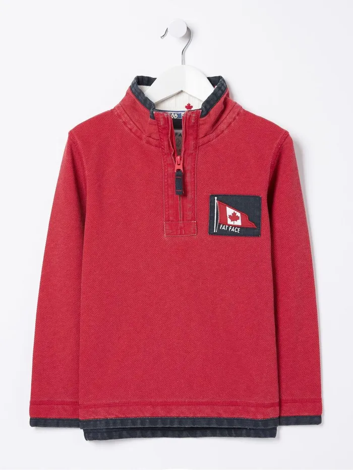 Fat Face Sweatshirts and Hoodies Mini Red Us Airlie Sweater 8211 Kids
