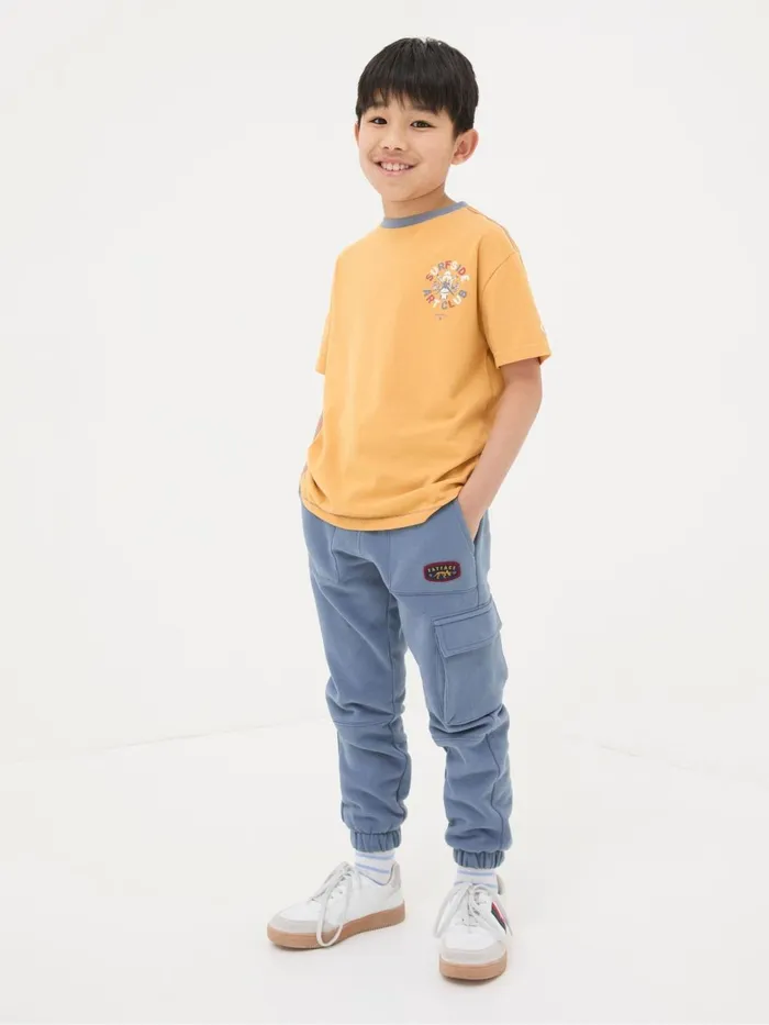 Fat Face TShirts and Polos Yellow Art Graphic Jersey TShirt 8211 Kids