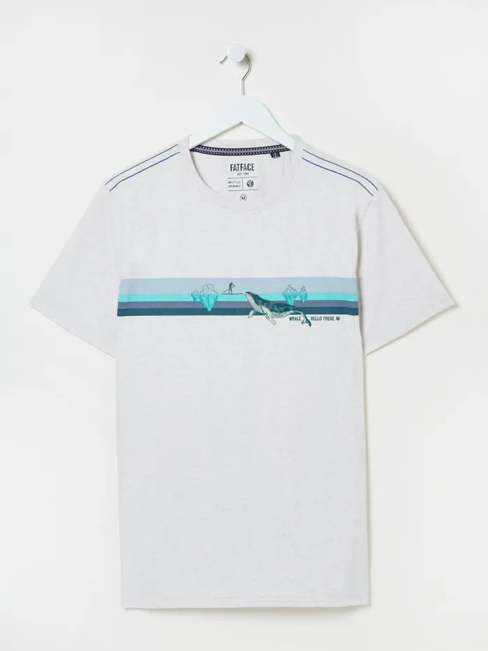Fat Face TShirts Natural Whale Hello There TShirt 8211 Men Fat Face TShirts Natural Whale Hello There TShirt 8211 Men